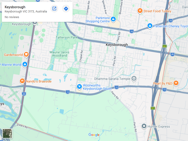 Keysborough map area